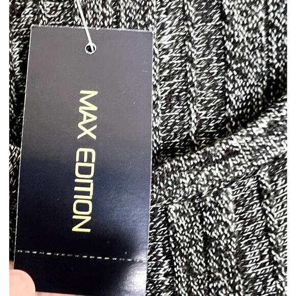 Max Edition Sweater Dress Women Size XL Knitted Fit & Flare NEW Ribbed Pleated - Picture 7 of 8